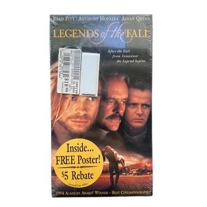 Legends of the Fall (NEW SEALED VHS, 1995 First Print) Watermark